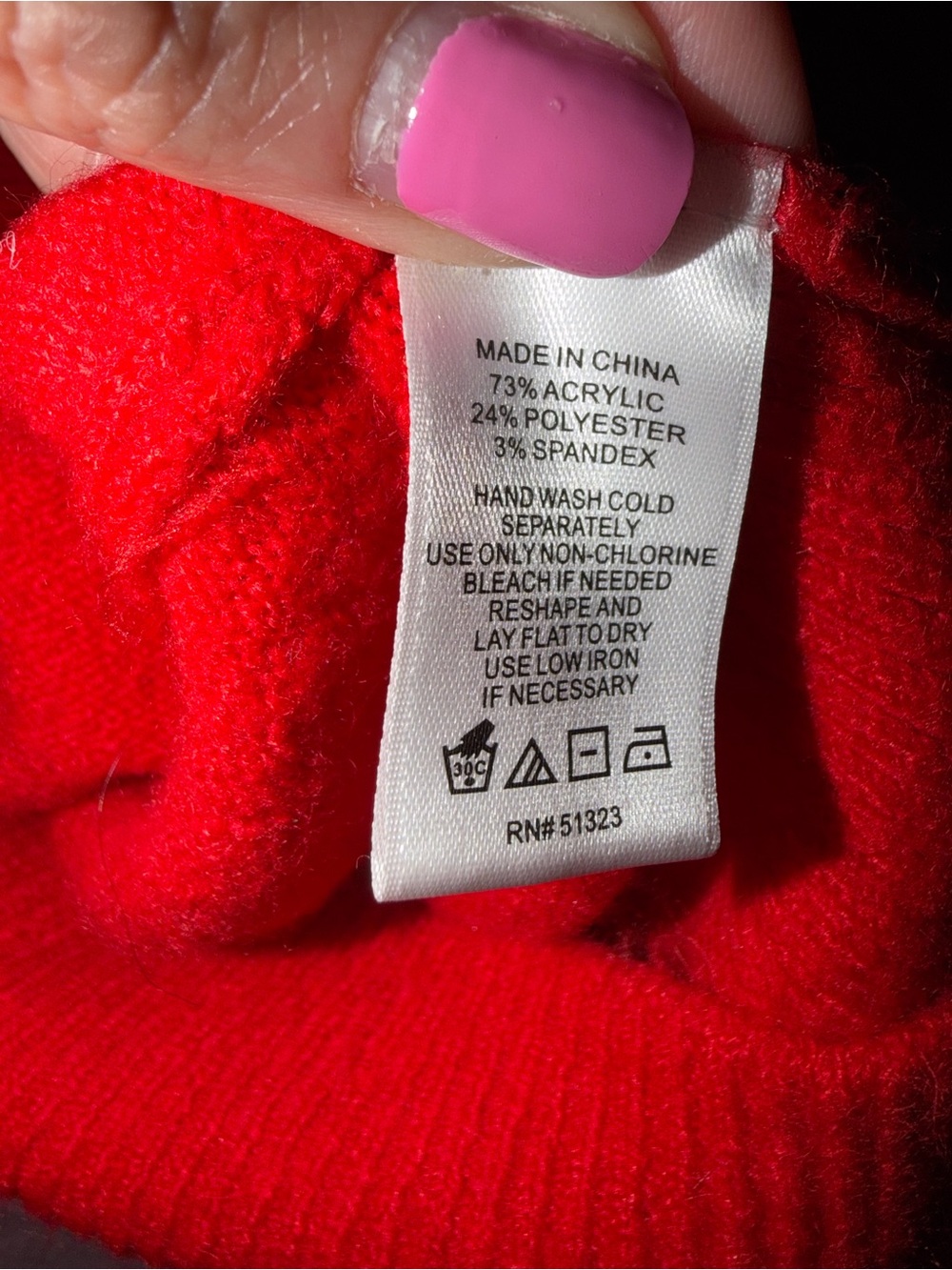 CeCe Red Pearl-Accent Crewneck Sweater - Picture 6 of 6